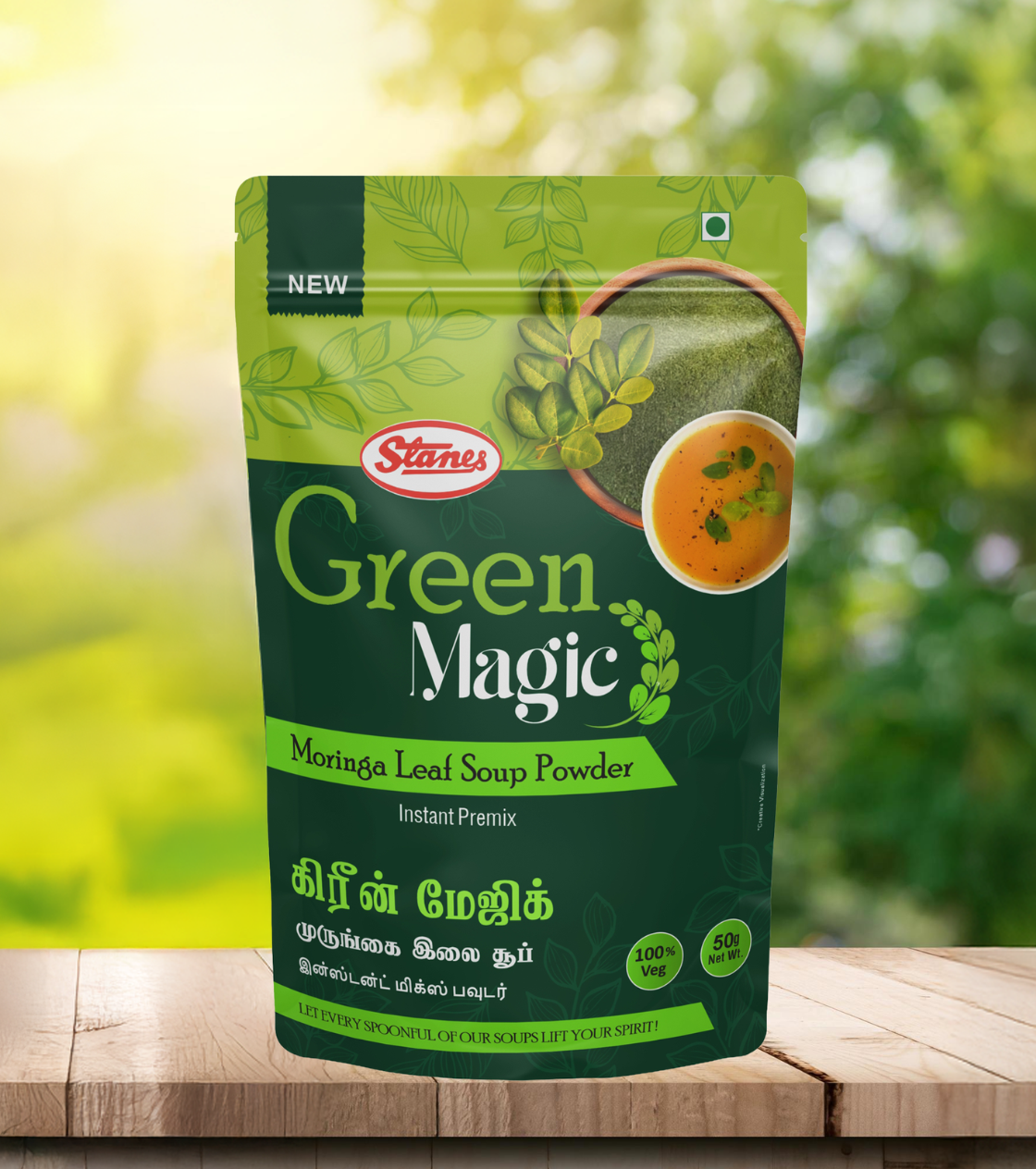 Green Magic – Moringa Leaf Soup Powder
