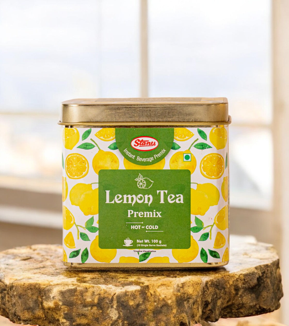 Lemon Tea Mix Hot or Cold ( TIN Container )