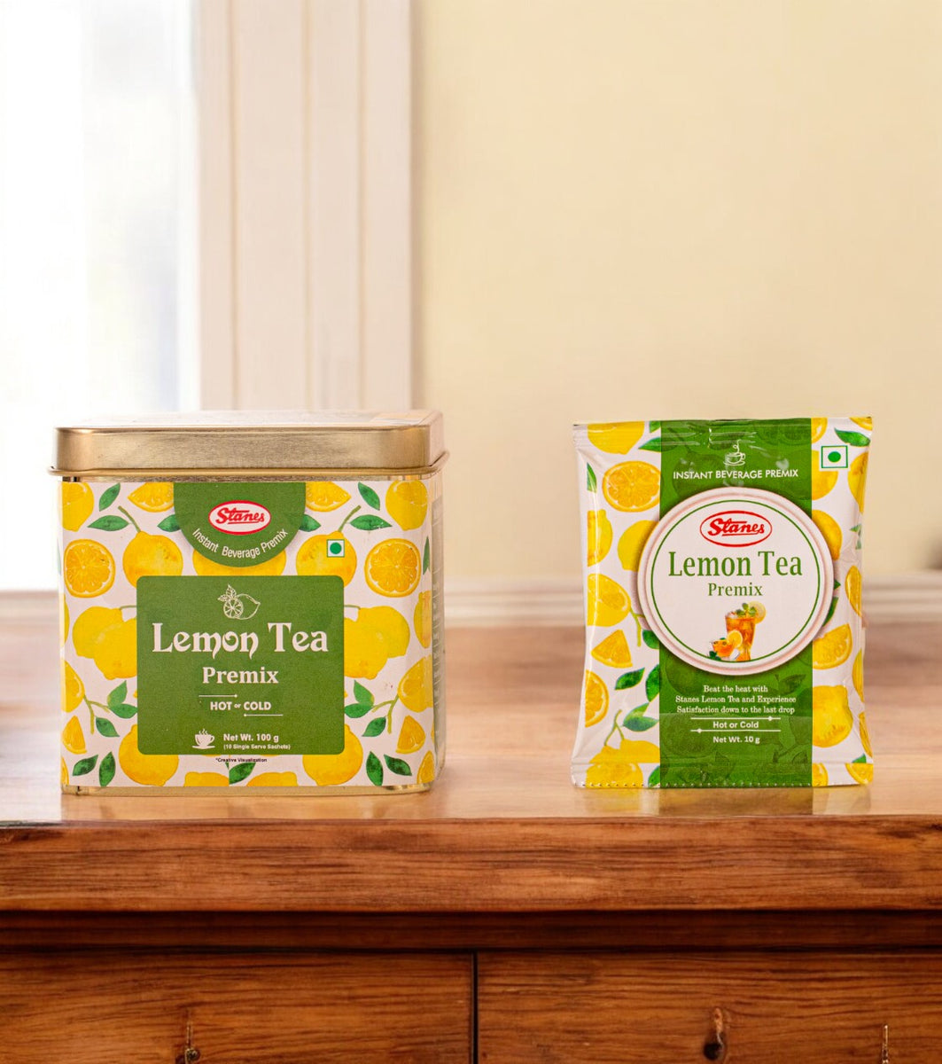 Lemon Tea Mix Hot or Cold ( TIN Container ) – Stanes Beverages