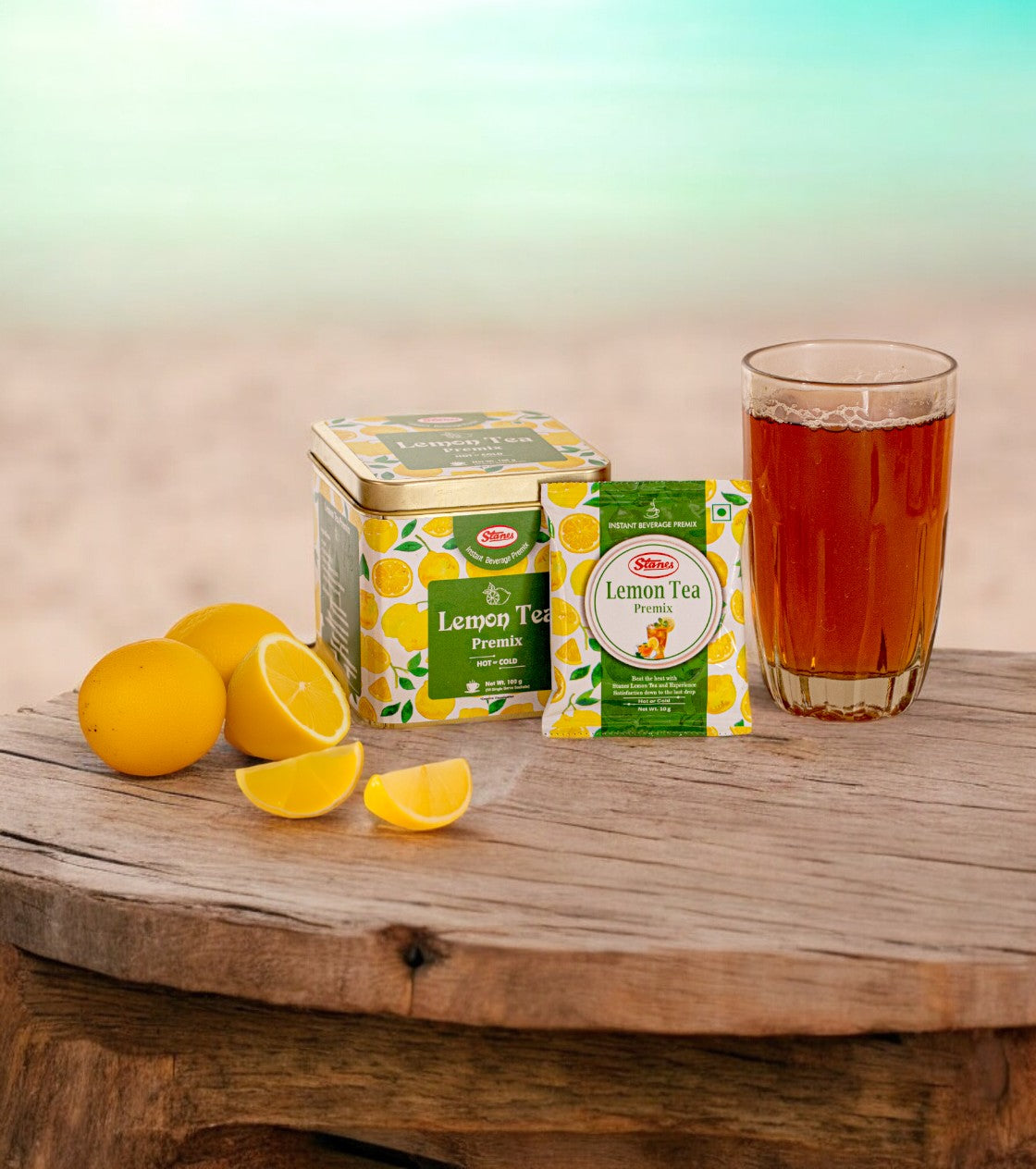 Lemon Tea Mix Hot or Cold ( TIN Container )